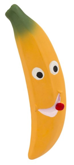 KERBL Zabawka dla psa, piszczący banan z lateksu 20cm