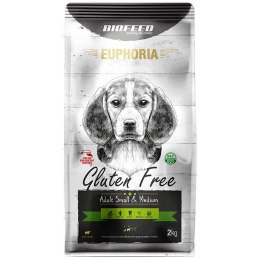 BIOFEED EUPHORIA Gluten Free Small & Medium dla psów małych i średnich ras z jagnięciną 2kg