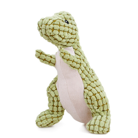 Zielona pluszowa zabawka dla psa dinozaur